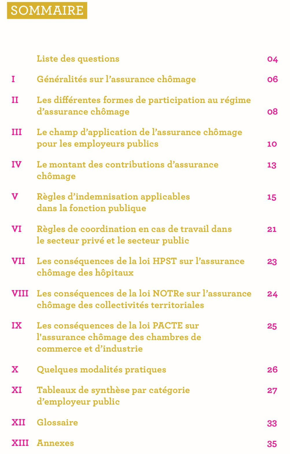 SOMMAIRE